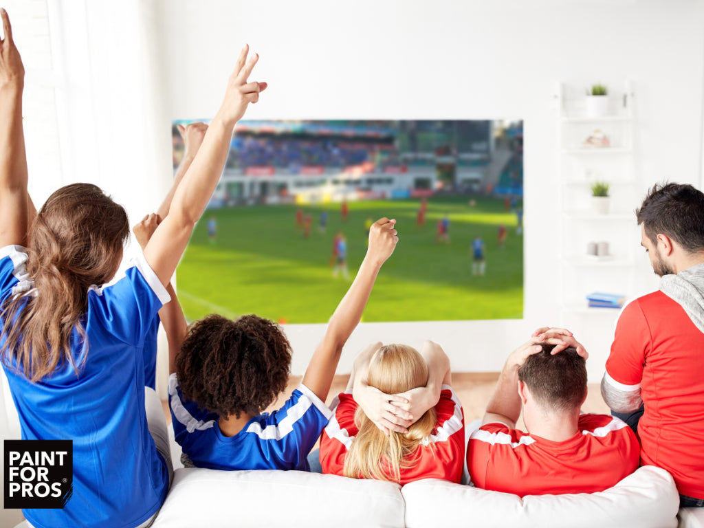 BeamerPaint family watching football