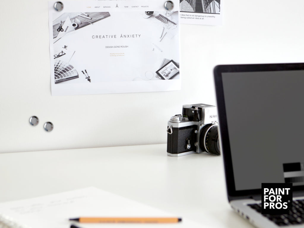 Magnetplaster painted white