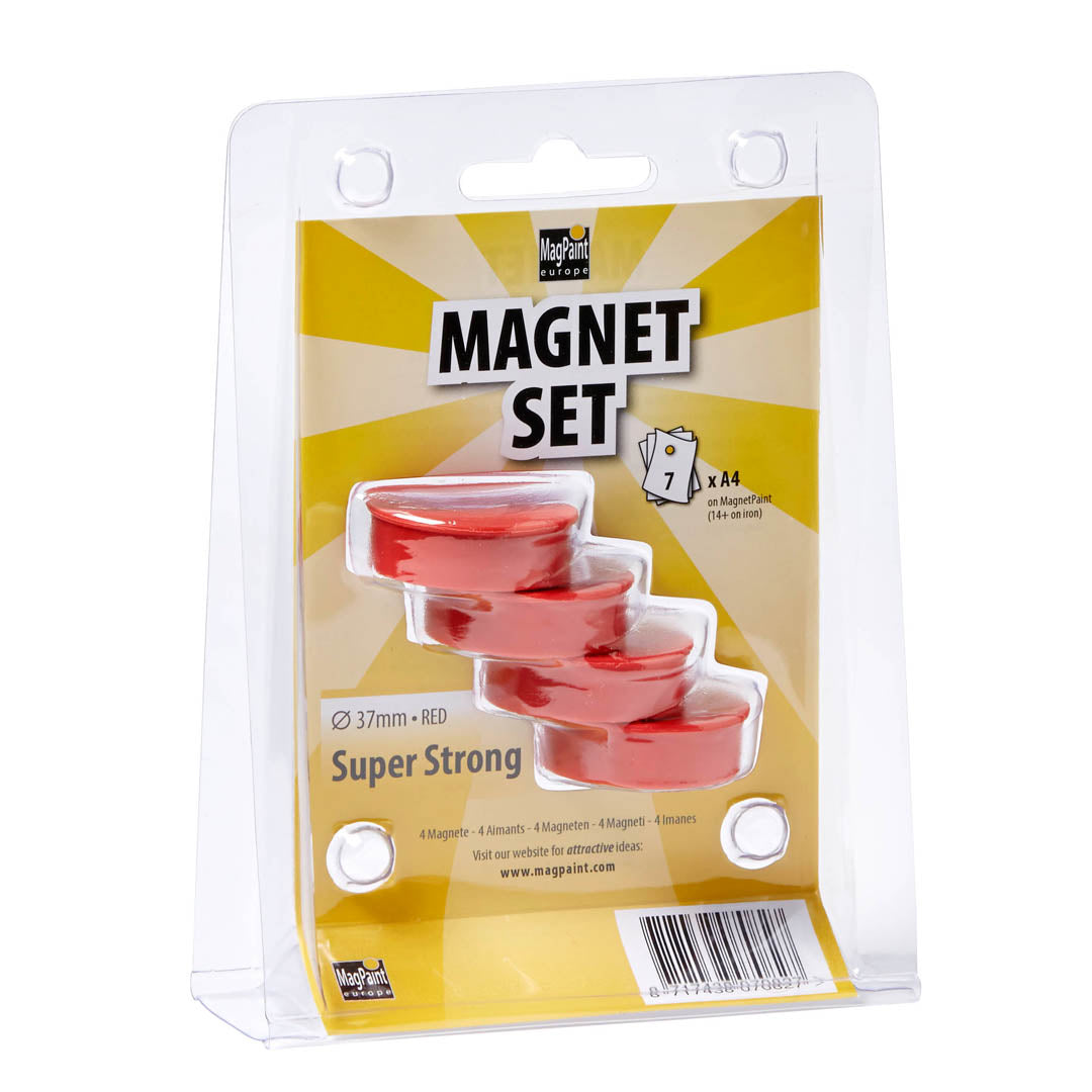 MAG5026 - Round magnet in red
